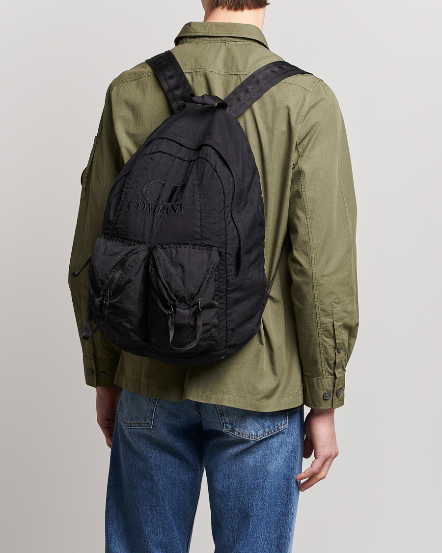 Herre | C.P. Company Taylon P Nylon Backpack Black | C.P. Company | Taylon P Nylon Backpack Black