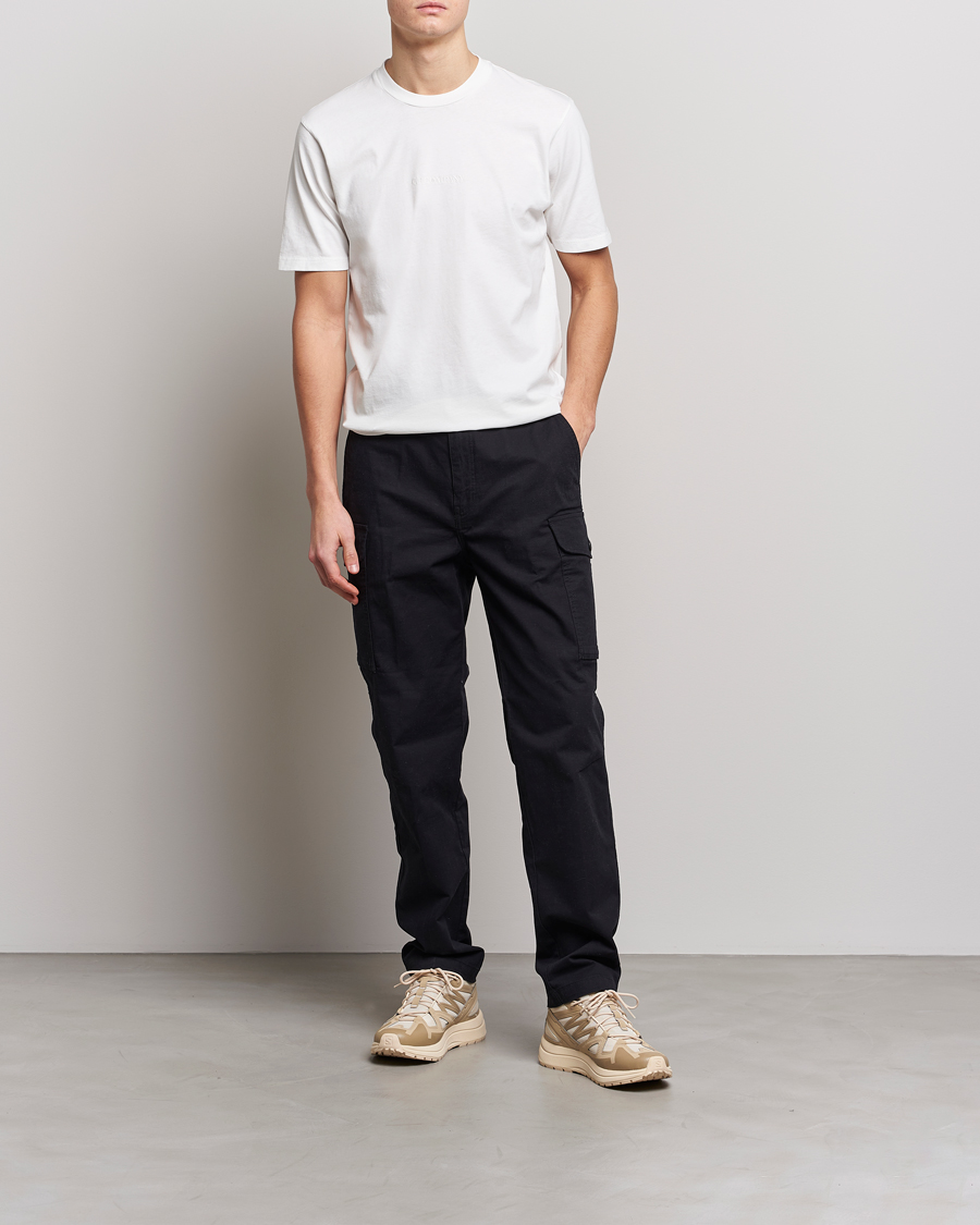 Herre | T-Shirts | C.P. Company | Garment Dyed Jersey Printed T-Shirt White