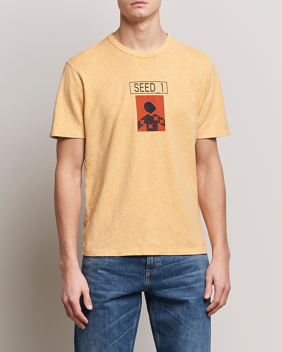 Herre |  | C.P. Company | Seed Recycled Hemp T-Shirt Orange