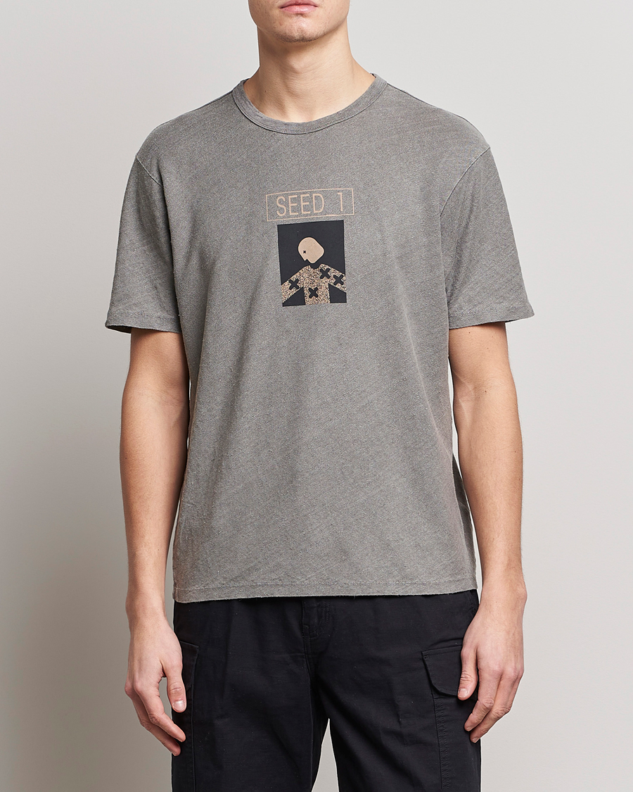 Herre | T-Shirts | C.P. Company | Seed Recycled Hemp T-Shirt Grey