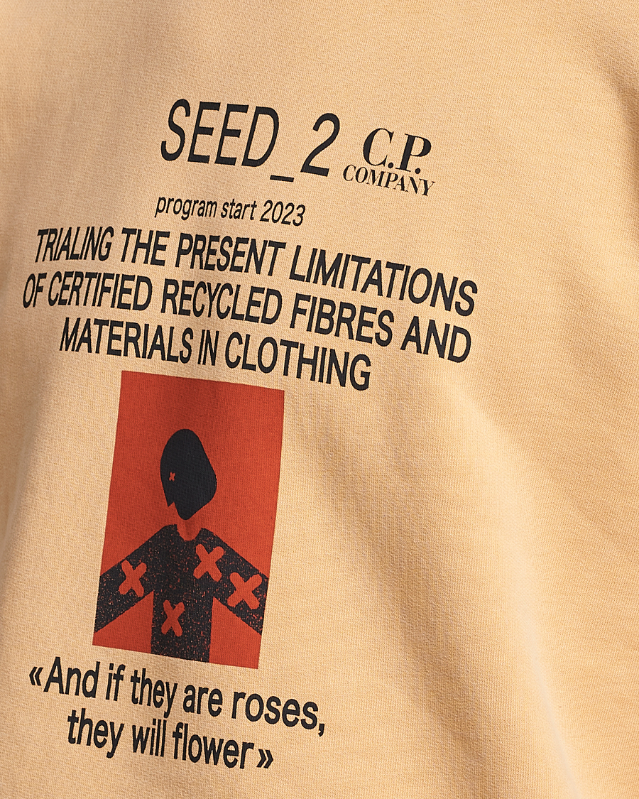 Herre | Gensere | C.P. Company | Recycled Cotton Sweatshirt Orange