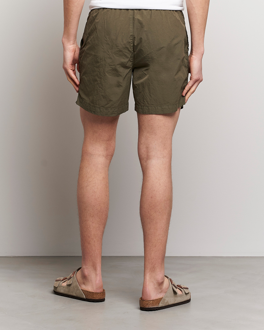 Herre | Badeshorts | C.P. Company | Flatt Nylon Garment Dyed Swimshorts Olive