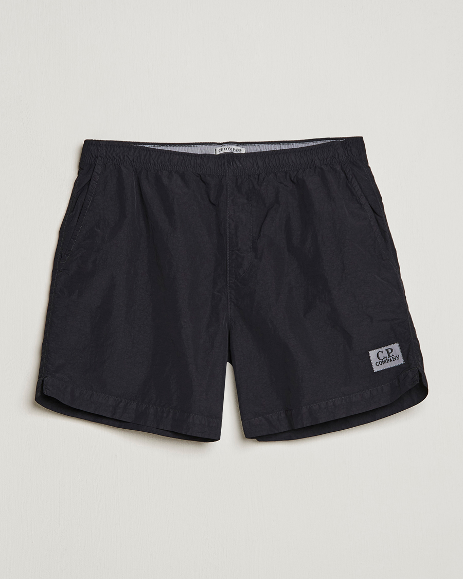 Herre | Badeshorts | C.P. Company | Flatt Nylon Garment Dyed Swimshorts Black