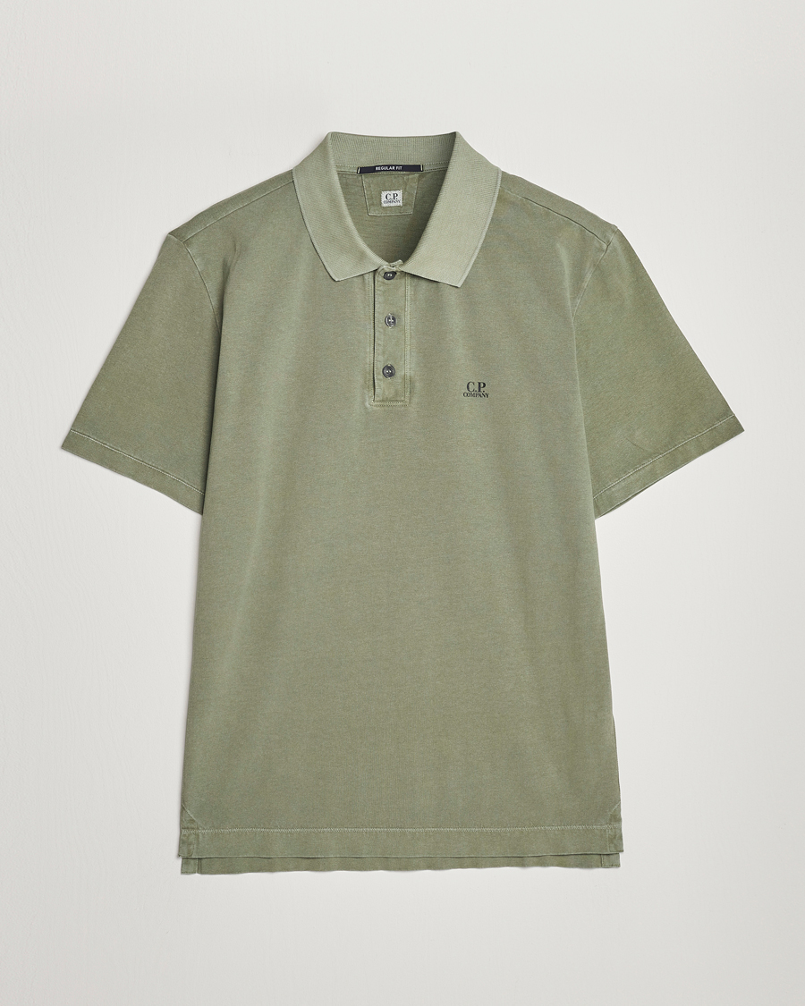 Herre | Pikéer | C.P. Company | Old Dyed Cotton Jersey Polo Olive