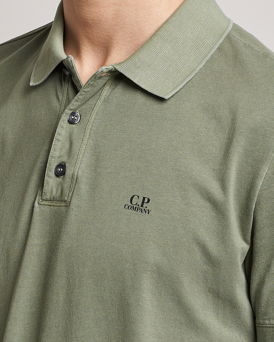 Herre | Pikéer | C.P. Company | Old Dyed Cotton Jersey Polo Olive