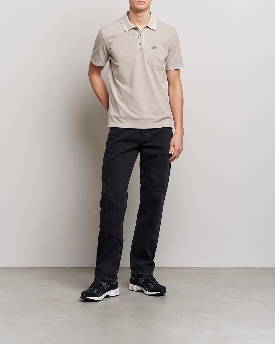 Herre | Pikéer | C.P. Company | Old Dyed Cotton Jersey Polo Grey