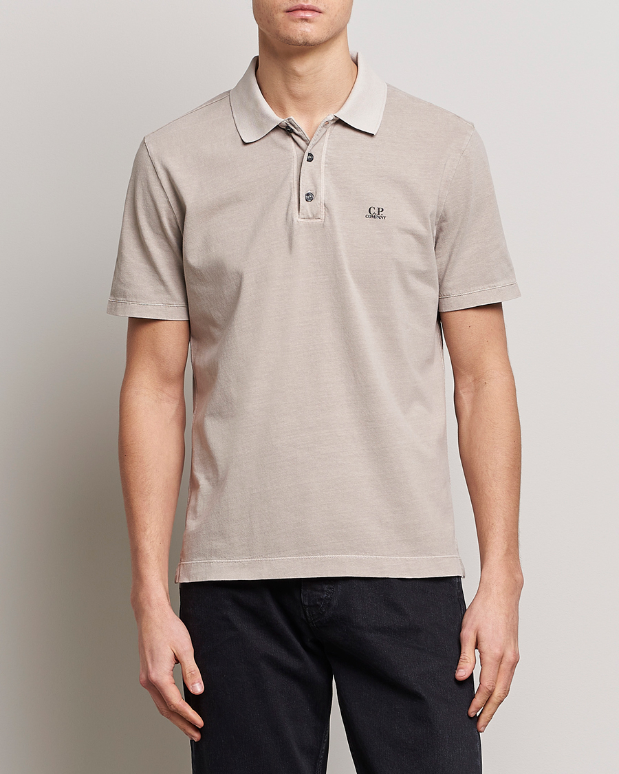 Herre | Pikéer | C.P. Company | Old Dyed Cotton Jersey Polo Grey
