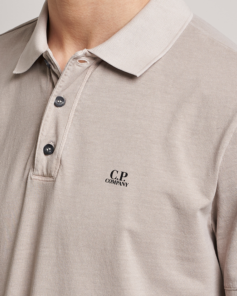 Herre | Pikéer | C.P. Company | Old Dyed Cotton Jersey Polo Grey