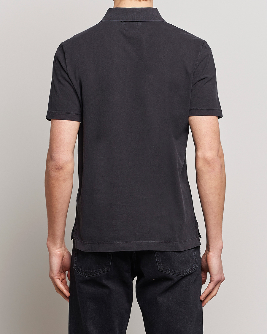 Herre | Pikéer | C.P. Company | Old Dyed Cotton Jersey Polo Black