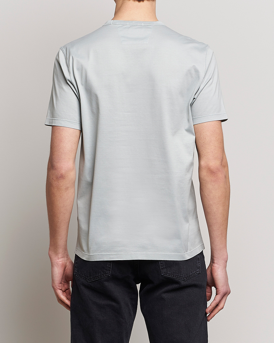Herre | T-Shirts | C.P. Company | Mercerized Cotton Pocket T-Shirt Ocean