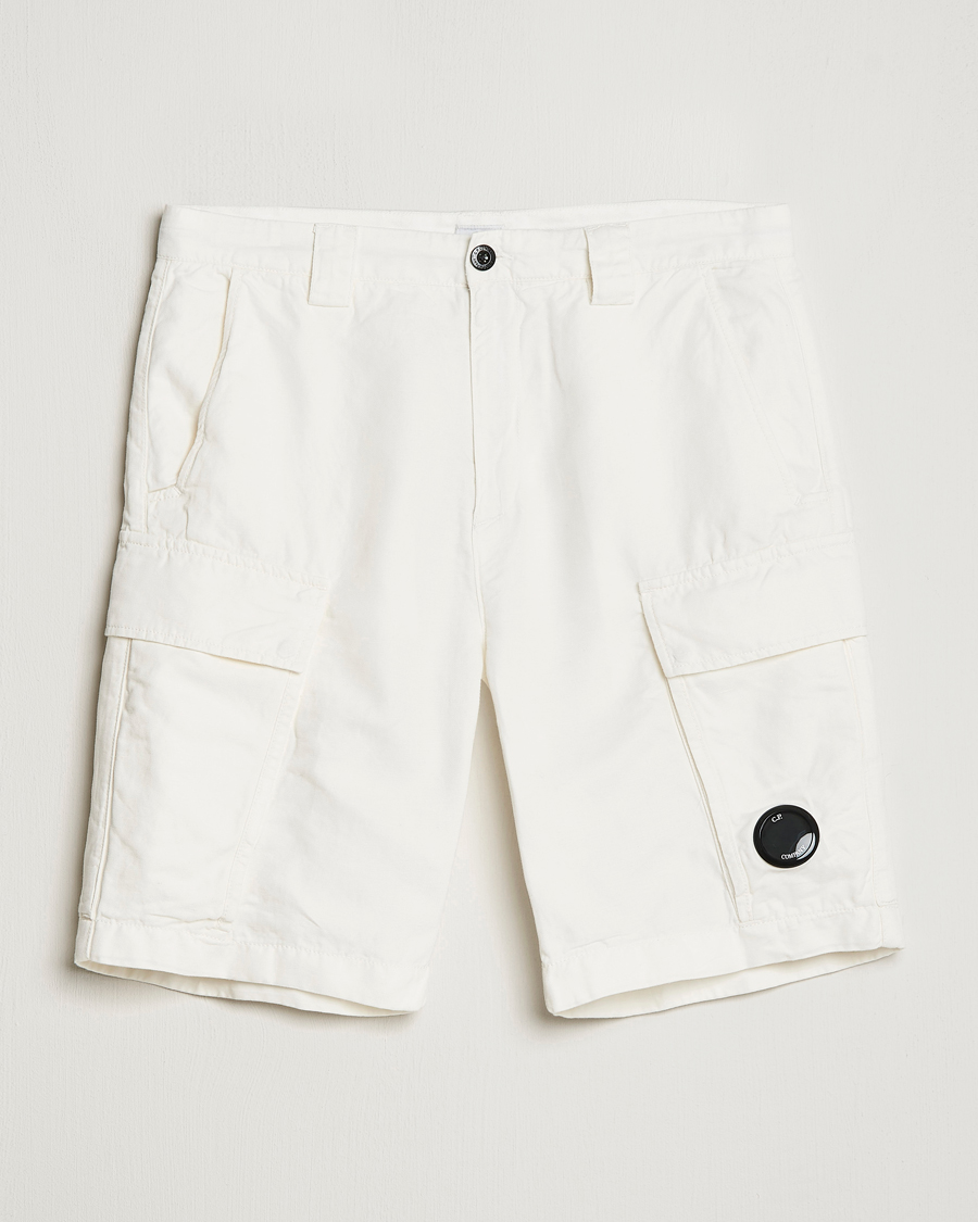 Herre | Shorts | C.P. Company | Cotton/Linen Cargo Shorts White