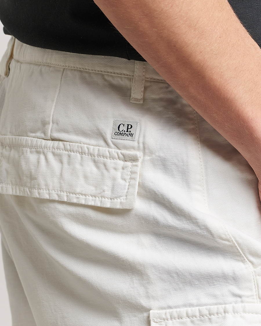 Herre | Shorts | C.P. Company | Cotton/Linen Cargo Shorts White