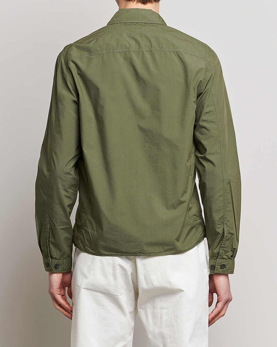 Herre | Skjorter | C.P. Company | Popline Garment Dyed Overshirt Green