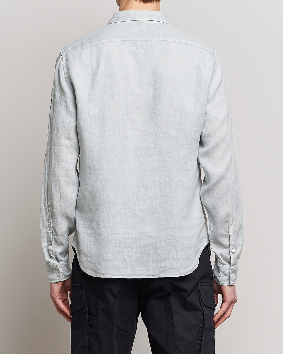 Herre | Skjorter | C.P. Company | Long Sleeve Linen Shirt Ocean