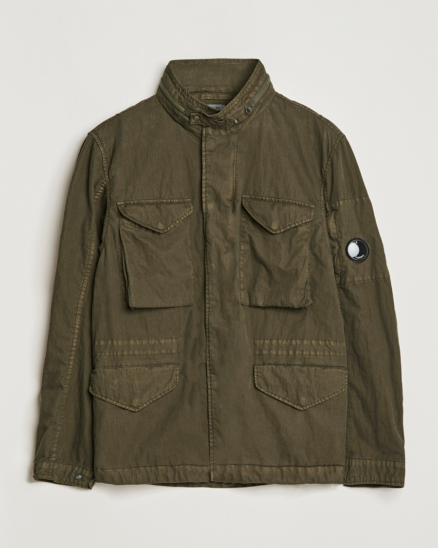 Herre | Jakker | C.P. Company | 50 Fili GUM Cotton Field Jacket Olive