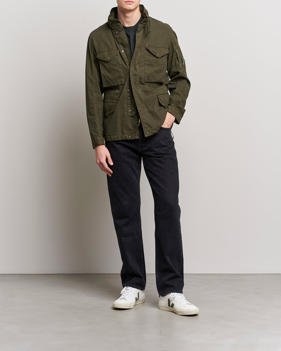 Herre | Jakker | C.P. Company | 50 Fili GUM Cotton Field Jacket Olive