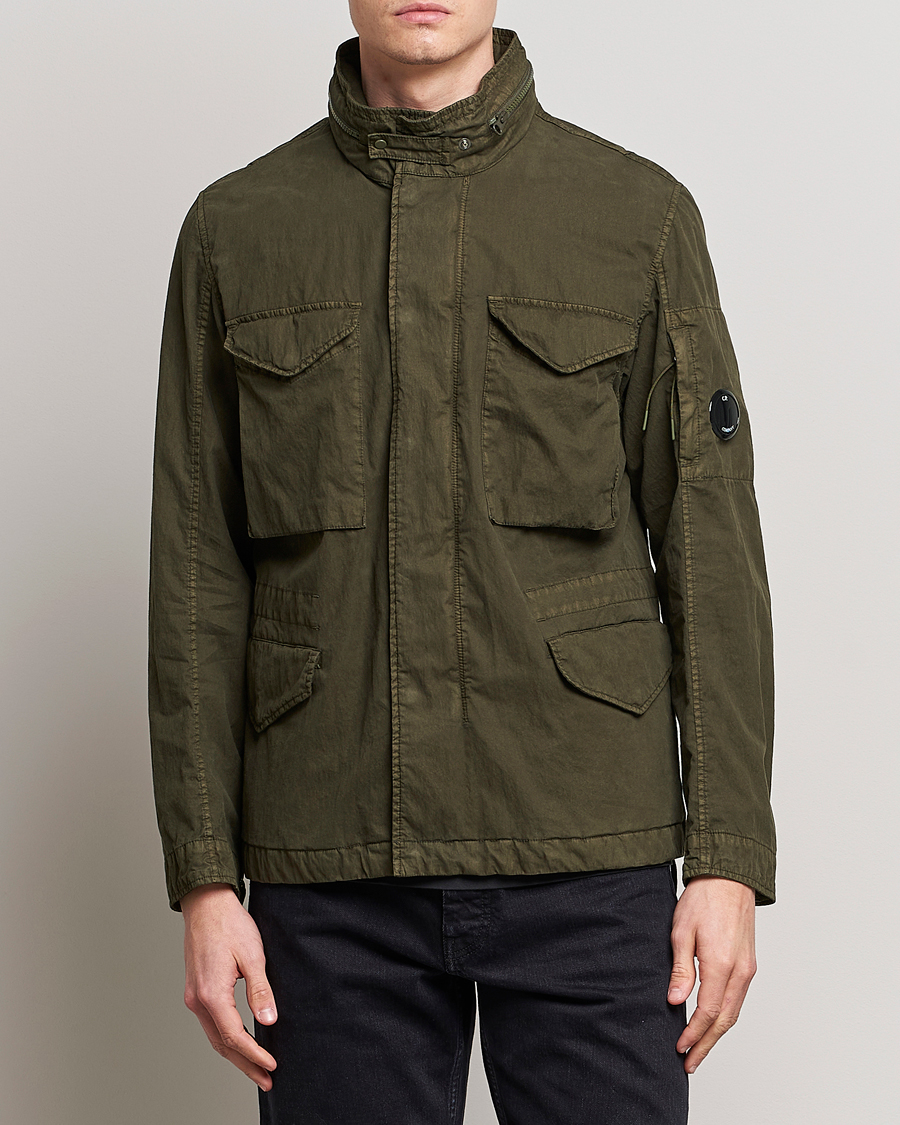 Herre | Jakker | C.P. Company | 50 Fili GUM Cotton Field Jacket Olive