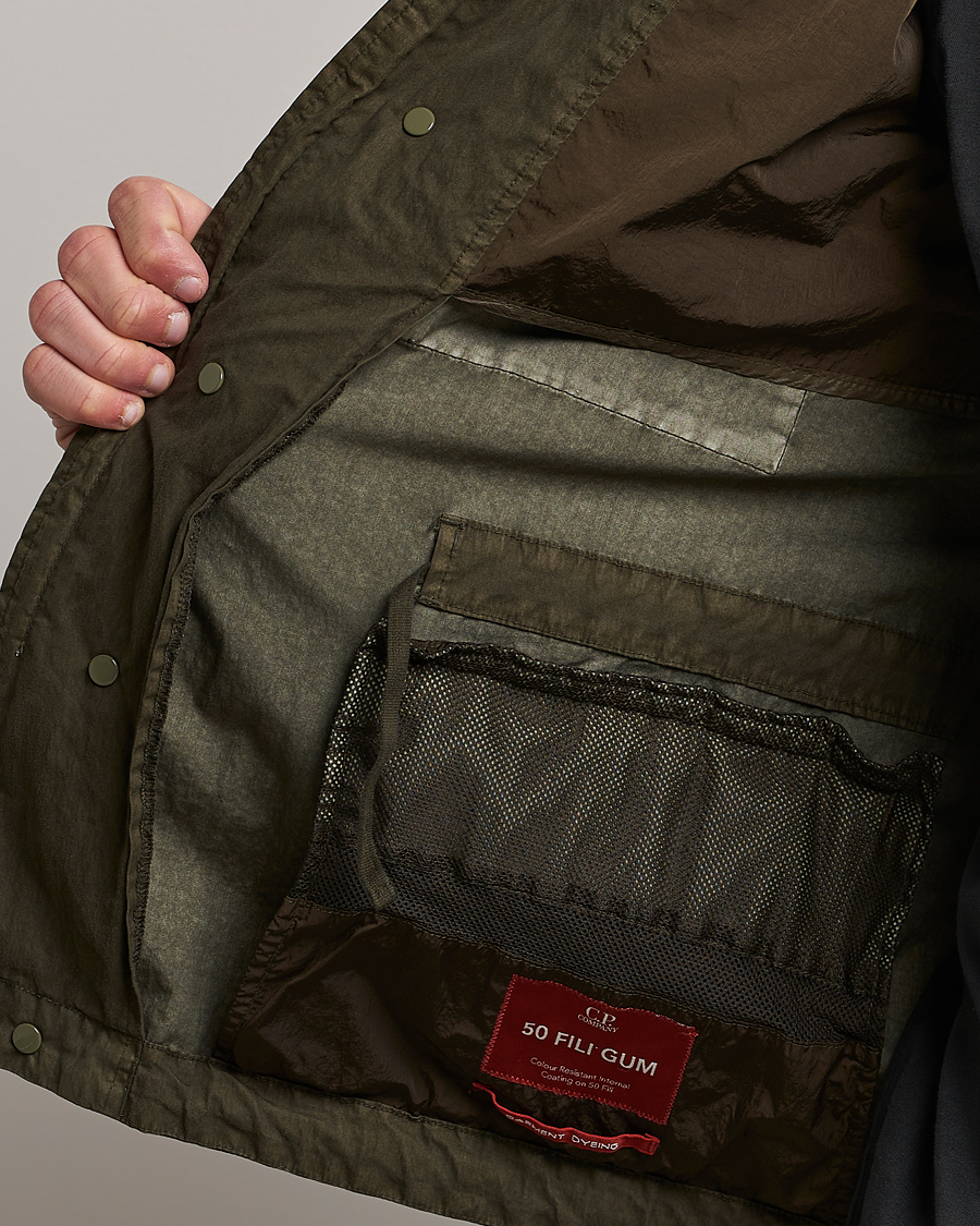 Herre | Jakker | C.P. Company | 50 Fili GUM Cotton Field Jacket Olive