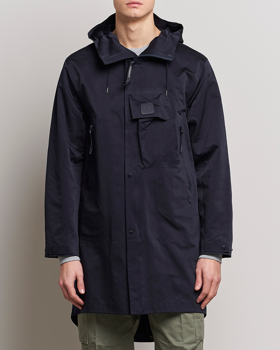 Herre | Jakker | C.P. Company | Metropolis A.A.C. Water resistant Long Jacket Navy