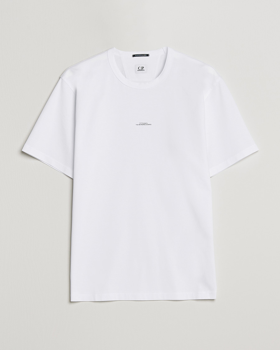 Herre | T-Shirts | C.P. Company | Metropolis Mercerized Jersey T-Shirt White