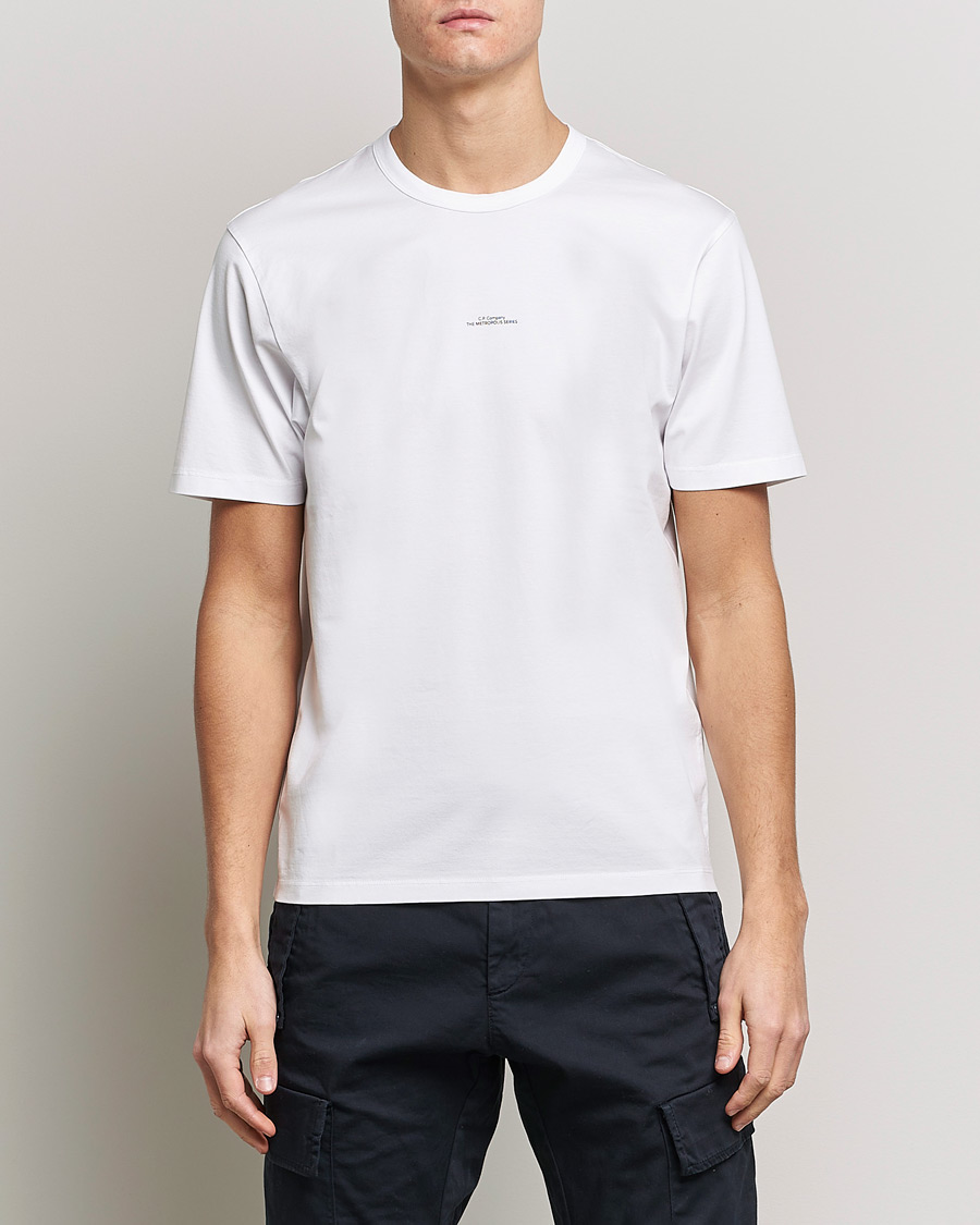 Herre | C.P. Company | C.P. Company | Metropolis Mercerized Jersey T-Shirt White