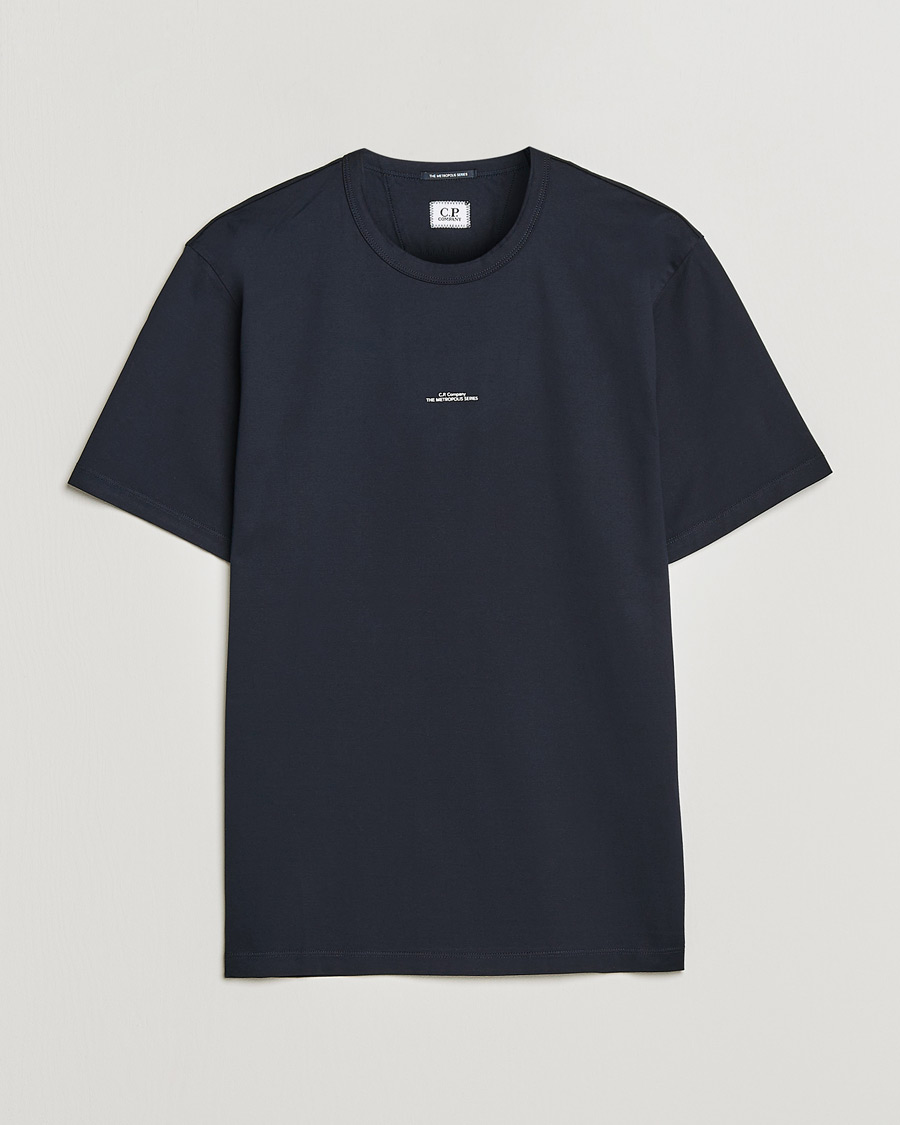 Herre | T-Shirts | C.P. Company | Metropolis Mercerized Jersey T-Shirt Navy