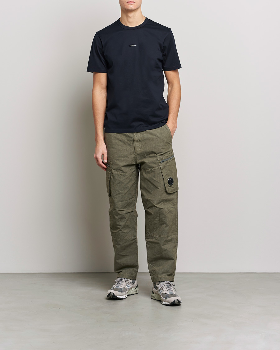 Herre | T-Shirts | C.P. Company | Metropolis Mercerized Jersey T-Shirt Navy