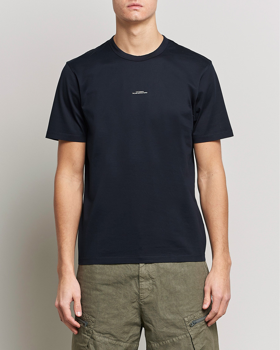 Herre | Kortermede t-shirts | C.P. Company | Metropolis Mercerized Jersey T-Shirt Navy
