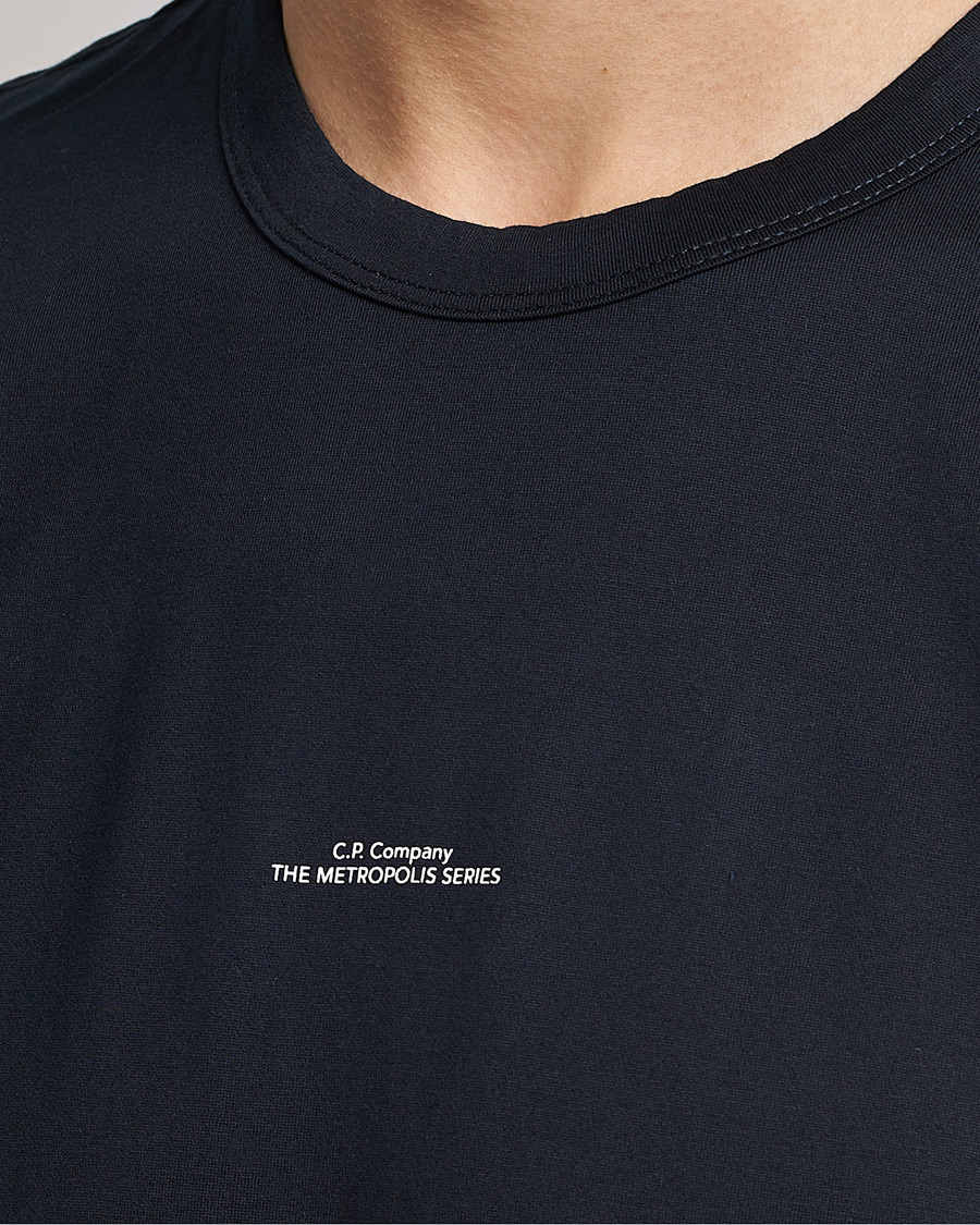 Herre | T-Shirts | C.P. Company | Metropolis Mercerized Jersey T-Shirt Navy