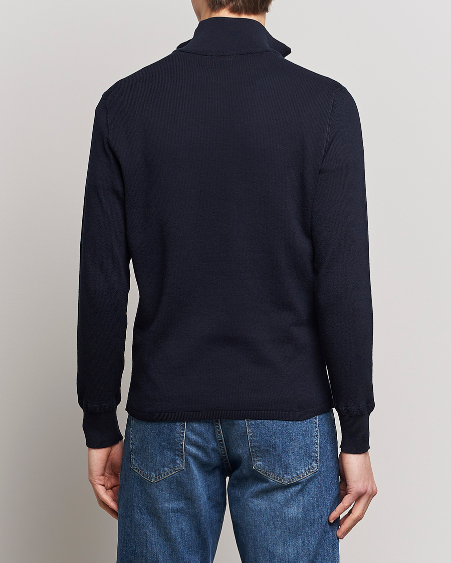 Herre | Gensere | C.P. Company | Metropolis Cotton Crepe Half Zip Navy
