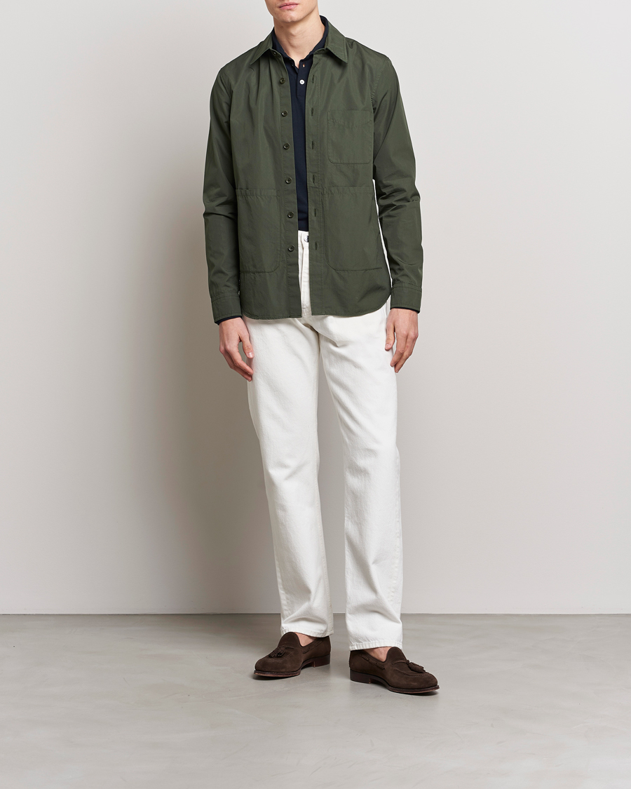 Herre | Jakker | Aspesi | Utility Shirt Jacket Dark Green