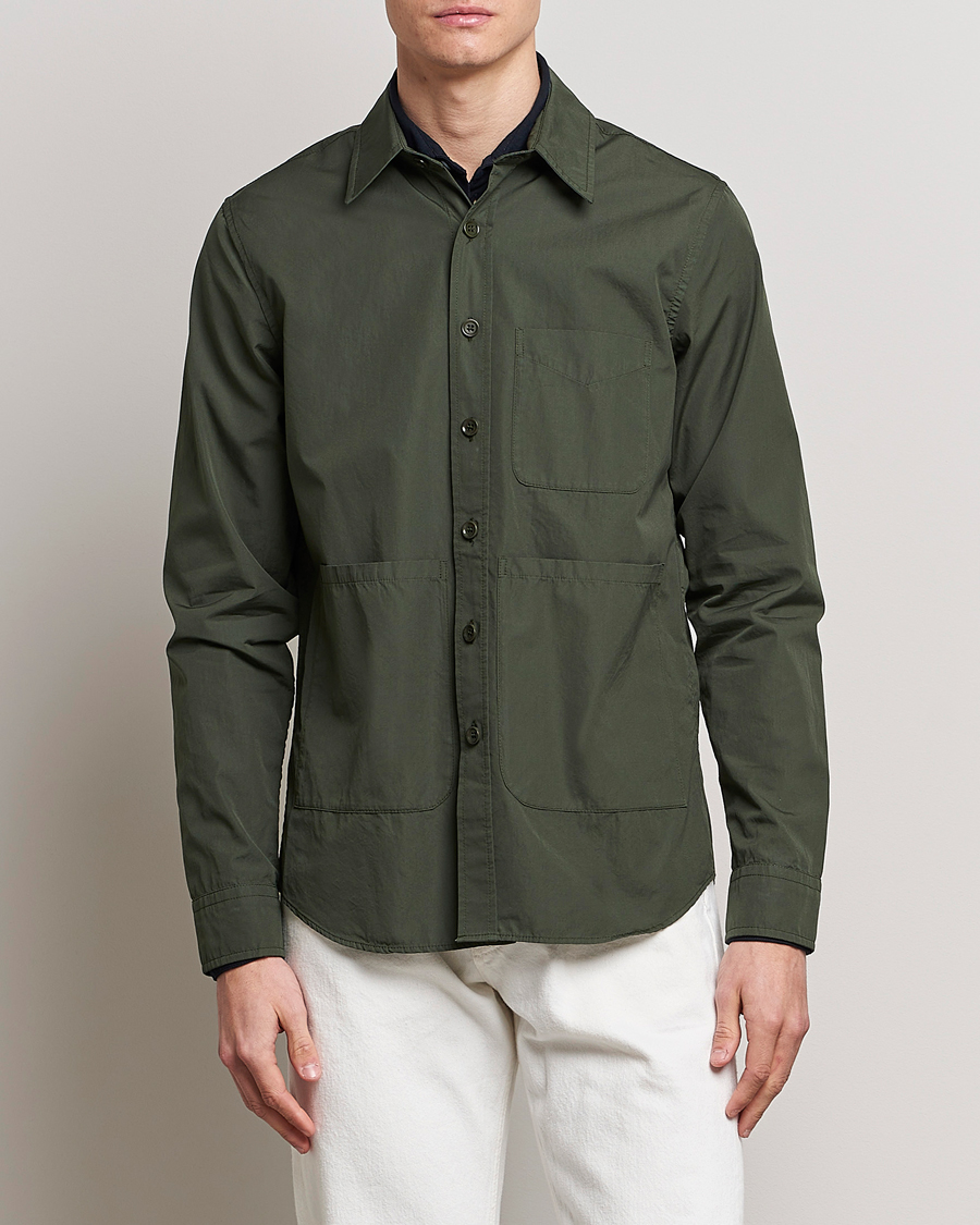 Herre |  | Aspesi | Utility Shirt Jacket Dark Green