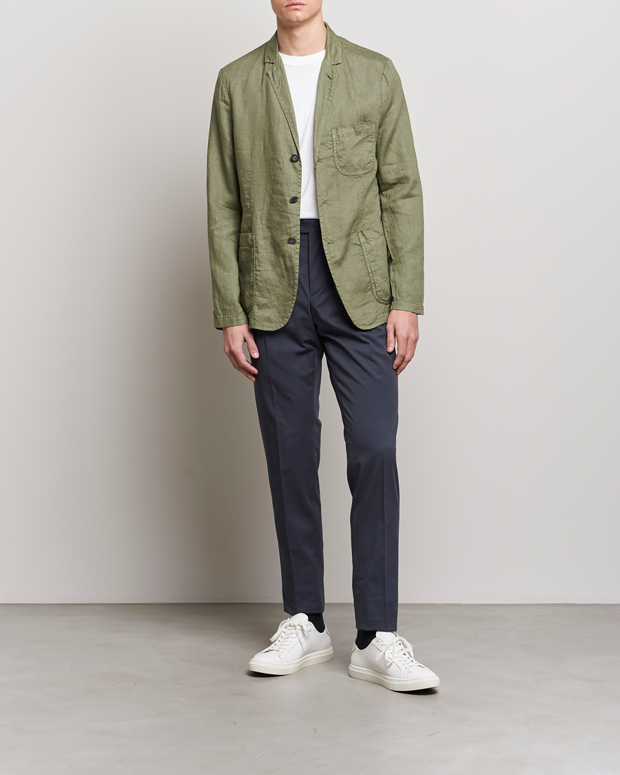 Herre | Dressjakker | Aspesi | Samuraki Linen Blazer Army Green