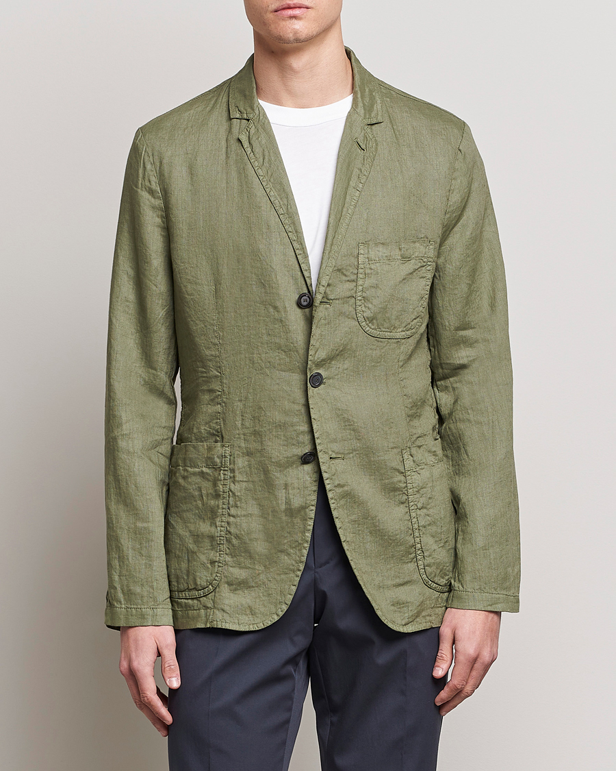 Herre |  | Aspesi | Samuraki Linen Blazer Army Green