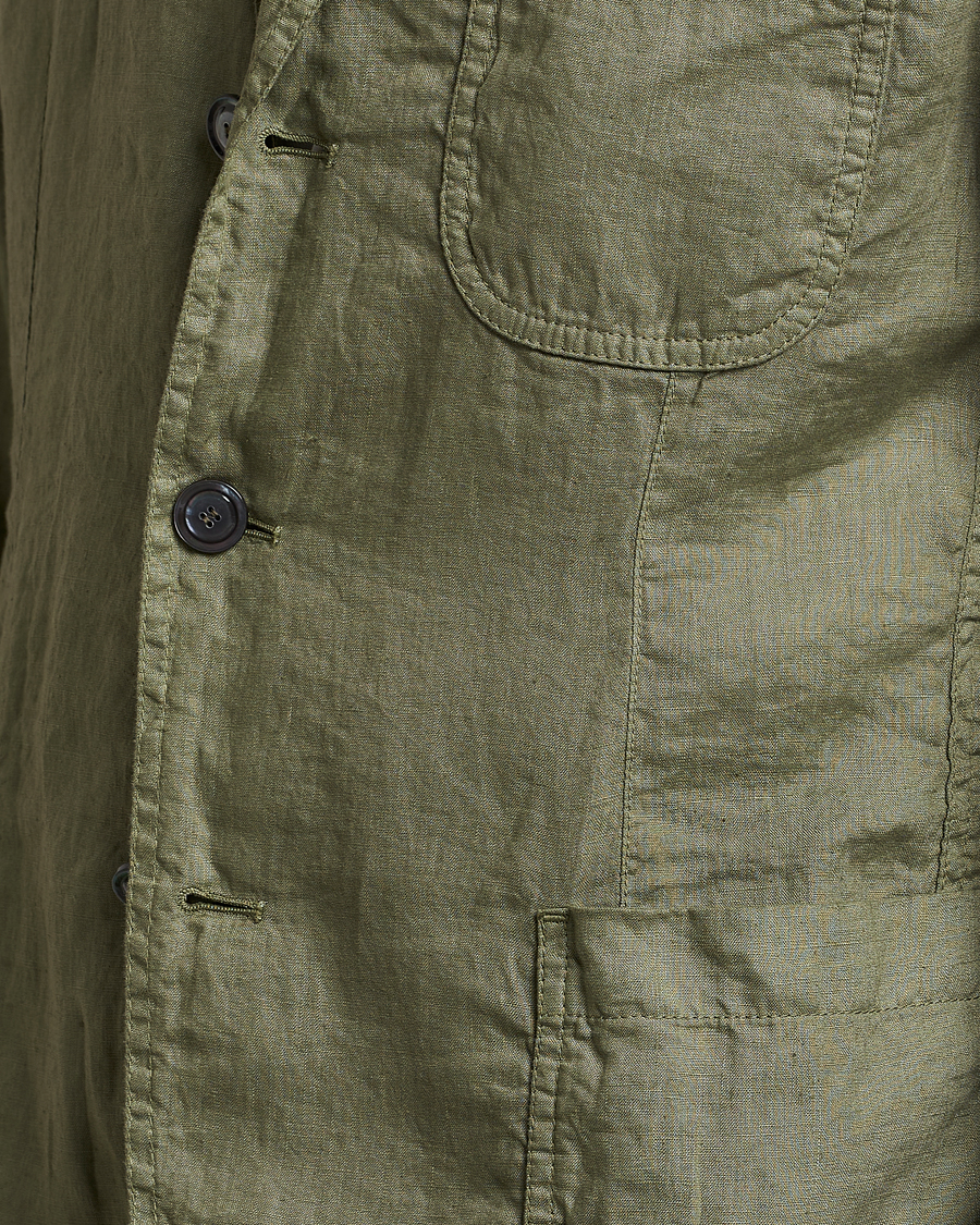 Herre | Dressjakker | Aspesi | Samuraki Linen Blazer Army Green