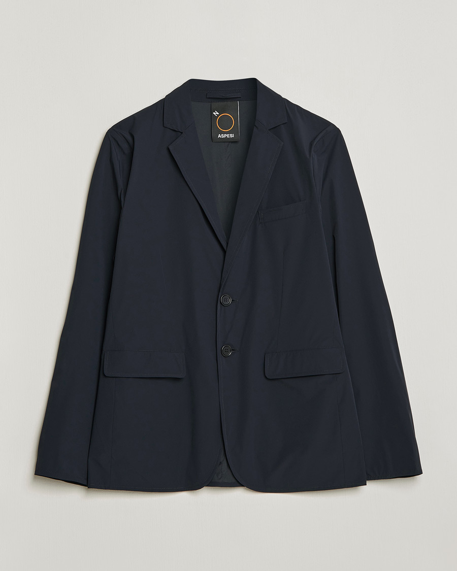 Herre | Dressjakker | Aspesi | Stretch Nylon Blazer Navy
