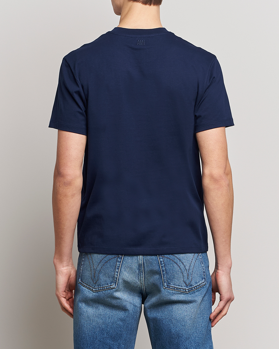Herre | T-Shirts | AMI | Heart Logo T-Shirt Navy