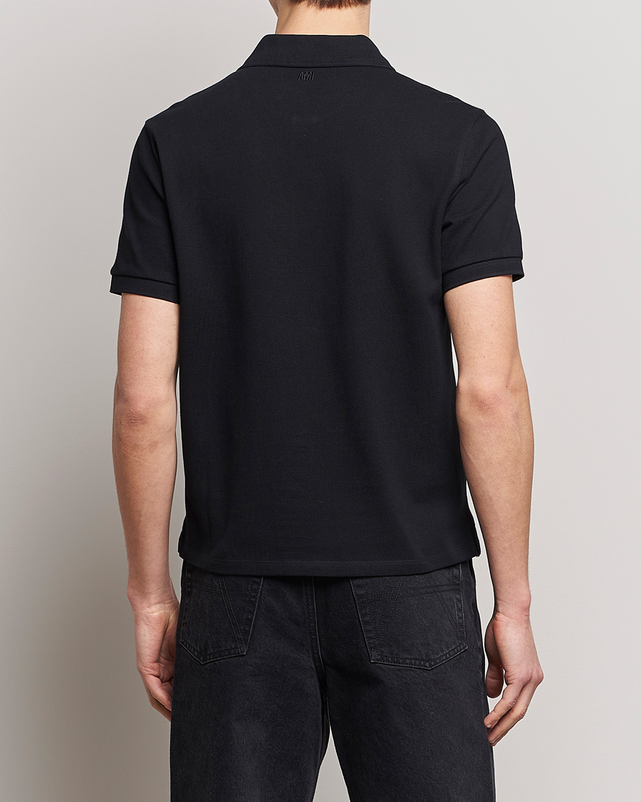 Herre | Pikéer | AMI | Heart Logo Piquet Polo Black