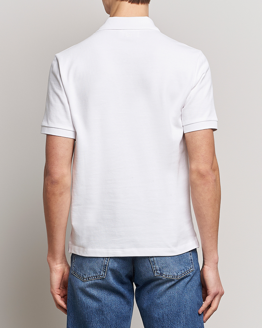 Herre | Pikéer | AMI | Heart Logo Piquet Polo White