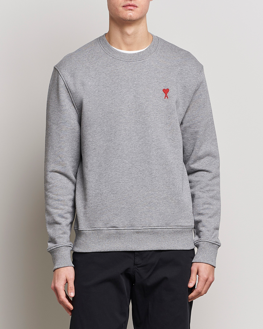Herre |  | AMI | Heart Logo Sweatshirt Heather Grey