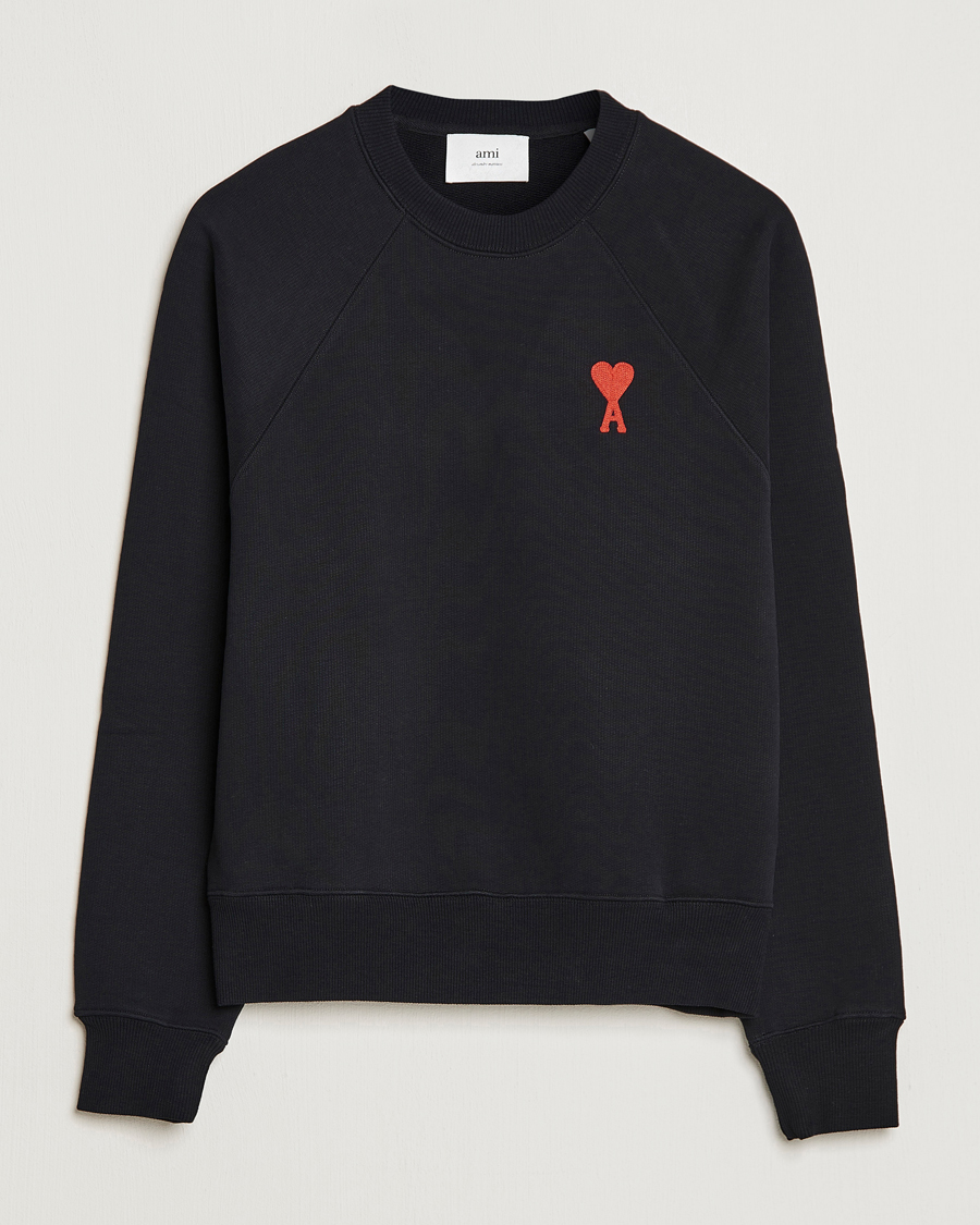 Herre | Gensere | AMI | Big Heart Sweatshirt Black