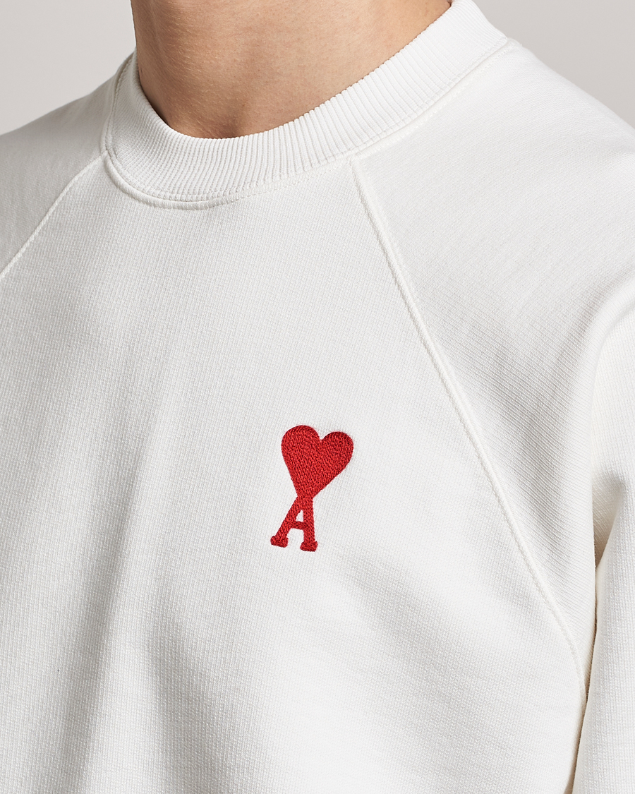 Herre | Gensere | AMI | Big Heart Sweatshirt Natural White