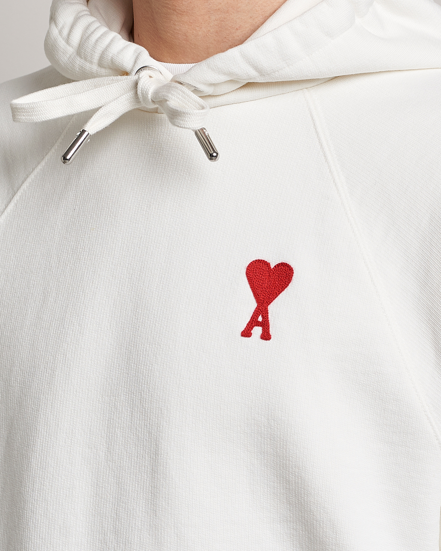 Herre | Gensere | AMI | Big Heart Logo Hoodie Natural White