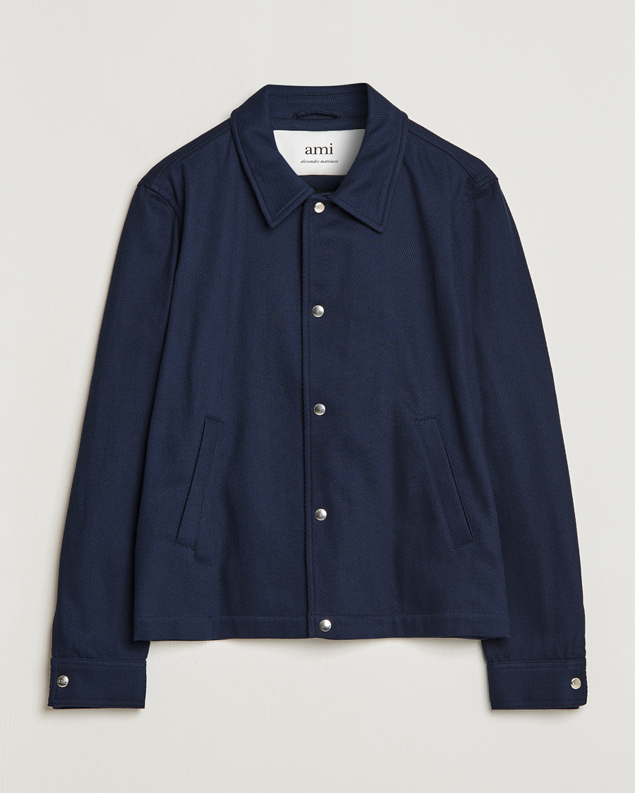 Herre | Jakker | AMI | Buttoned Jacket Navy