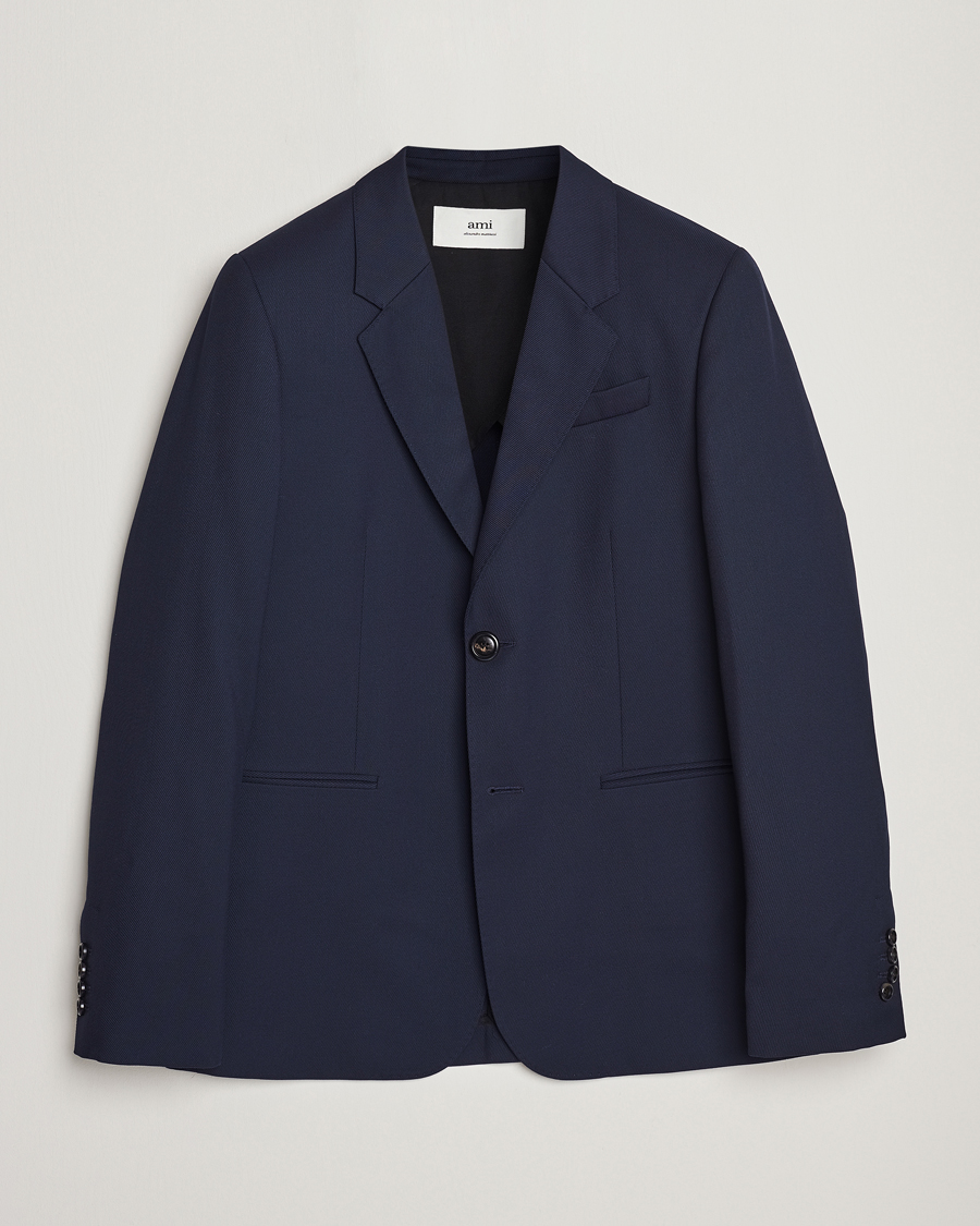 Herre | Dressjakker | AMI | Wool Blazer Navy