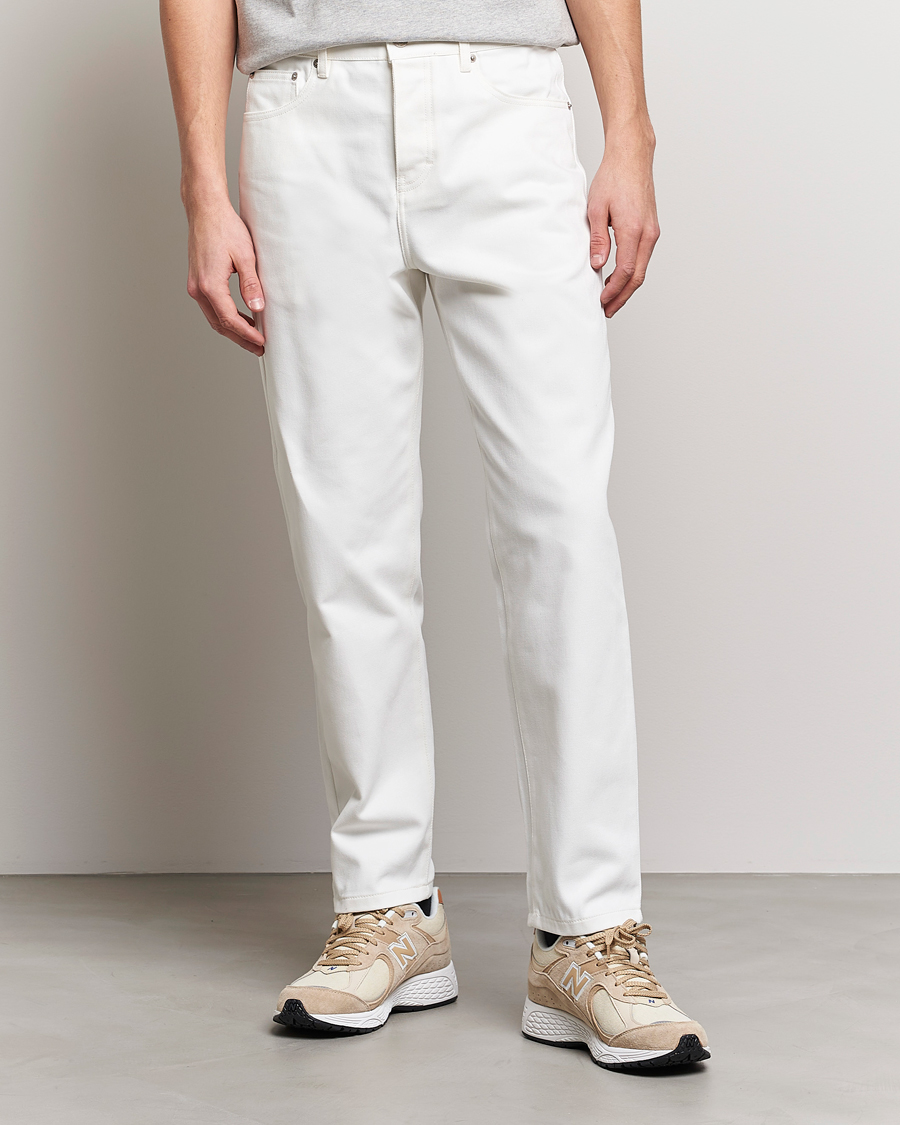 Herre | Hvite jeans | AMI | Tapered Jeans Natural White