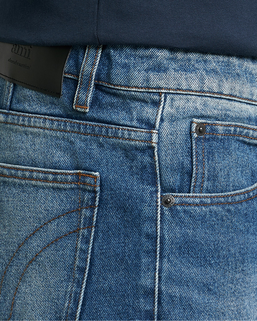 Herre | Jeans | AMI | Tapered Jeans Used Blue Wash