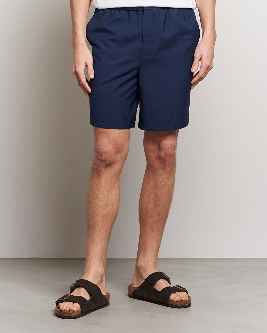 Herre |  | AMI | Elasticated Waist Shorts Navy