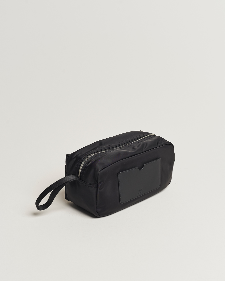 Herre | | AMI | Heart Logo Wash Bag Black