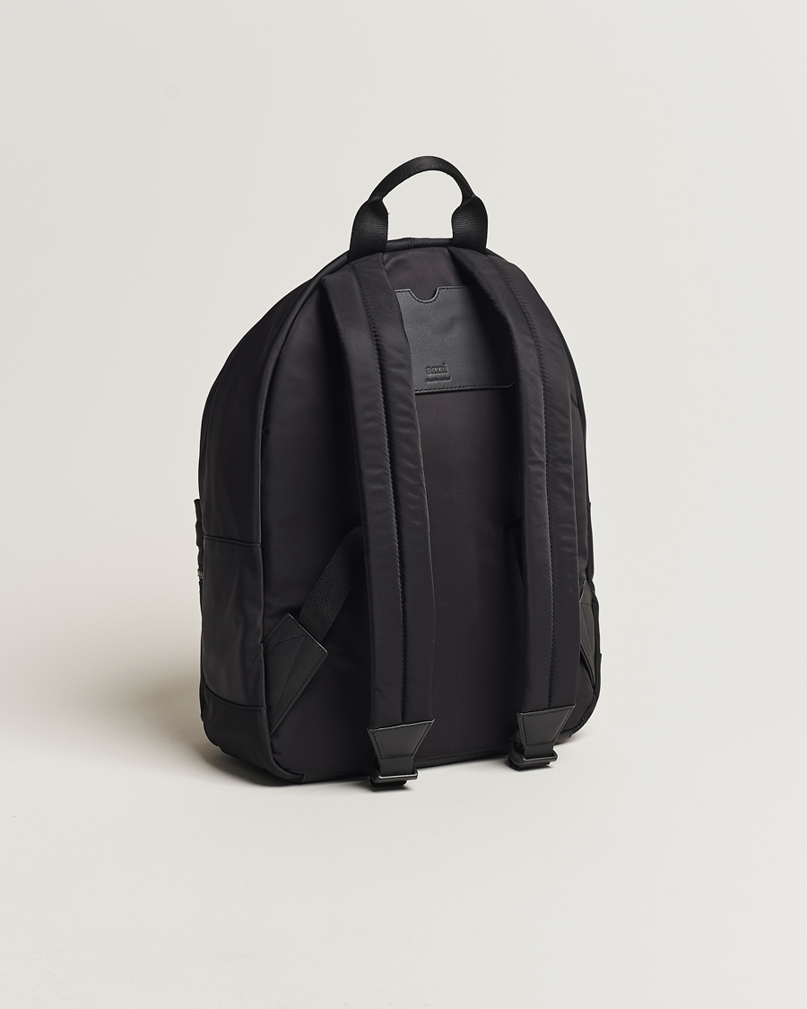Herre | AMI Heart Logo Backpack Black | AMI | Heart Logo Backpack Black